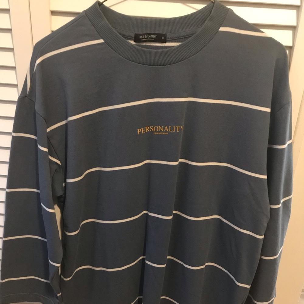 Andew quarter sleeve Tee blue